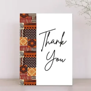 African Themed Thank You Card