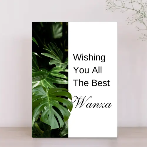 Farewell Card for a Landscape Architect