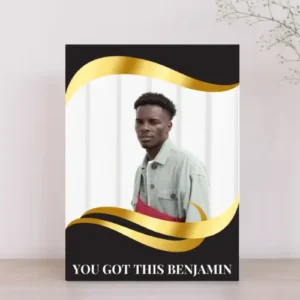 Customized Success Card with Photo of Candidate