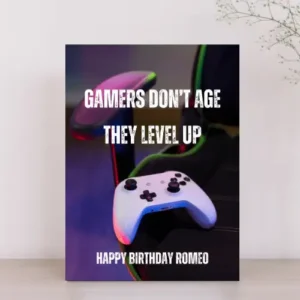 Funny Gaming Birthday Card for Him