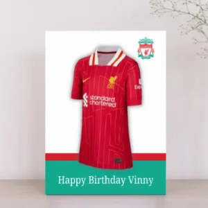Liverpool Football Themed Birthday Card