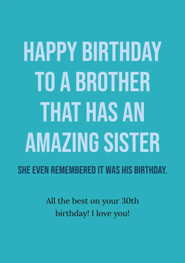Funny birthday messages for brother