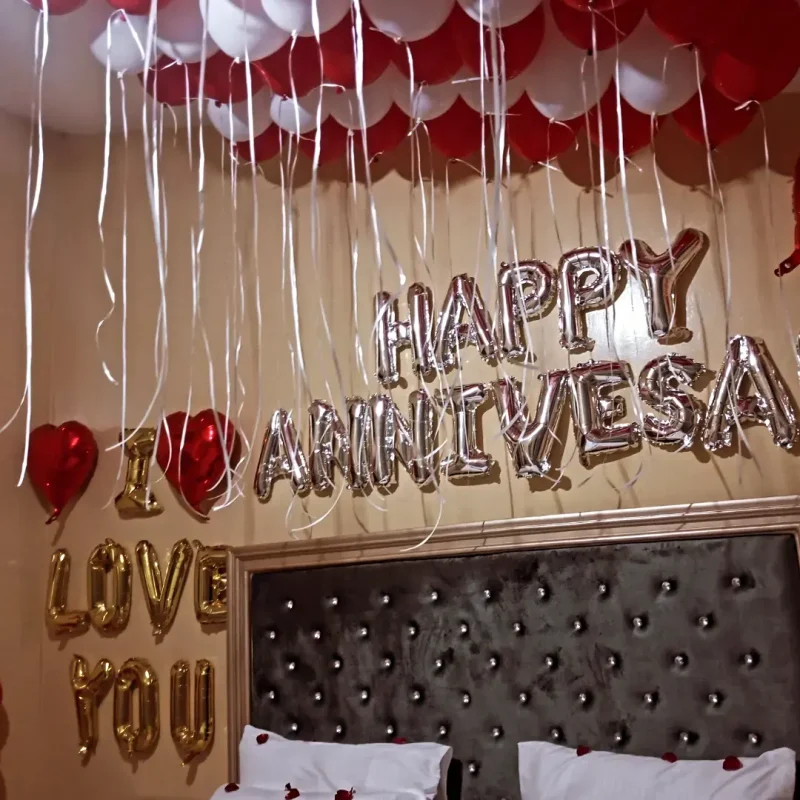 Anniversary Room Setup Surprise Decorations