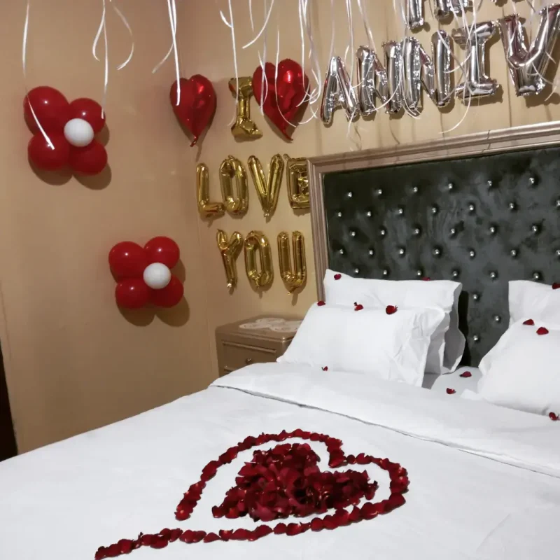 Anniversary Room Setup Surprise Decorations
