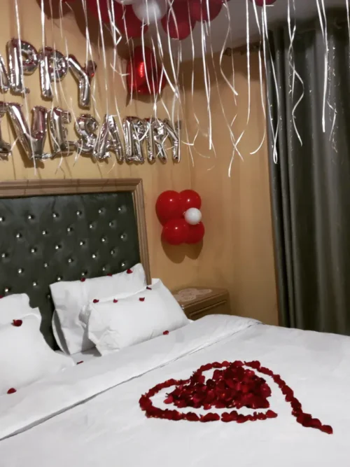 Anniversary Room Setup Surprise Decorations