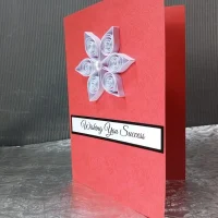 Handmade Quilling Success Card