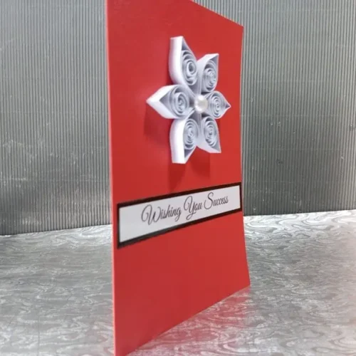 Handmade Quilled Success Card