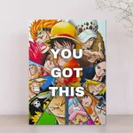 anime themed manga success card