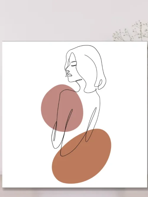 Woman Line-Art Canvas Print