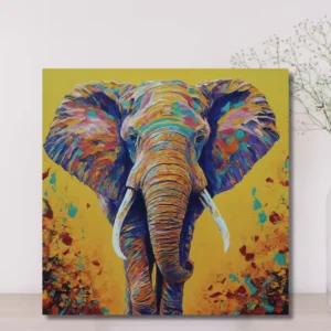 Colorful Elephant Canvas Print