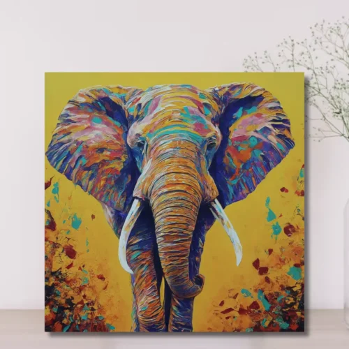Colorful Elephant Canvas Print