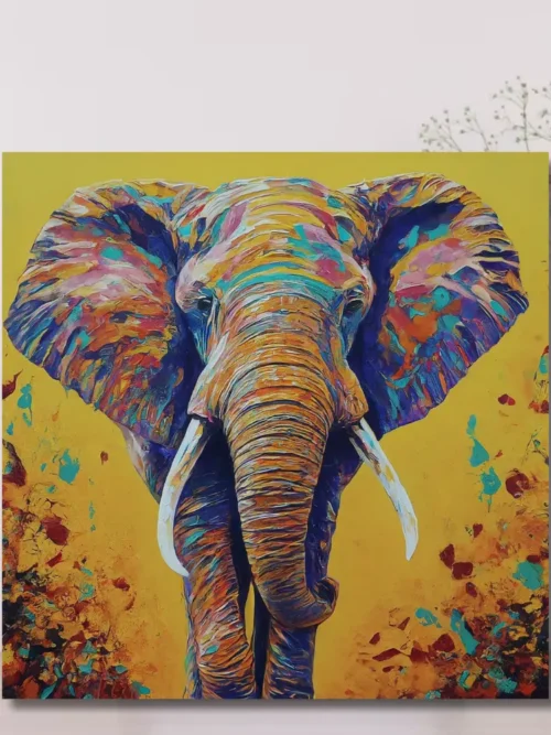 Colorful Elephant Canvas Print