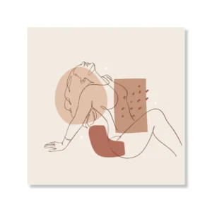 Minimalist Woman Line Art Canvas