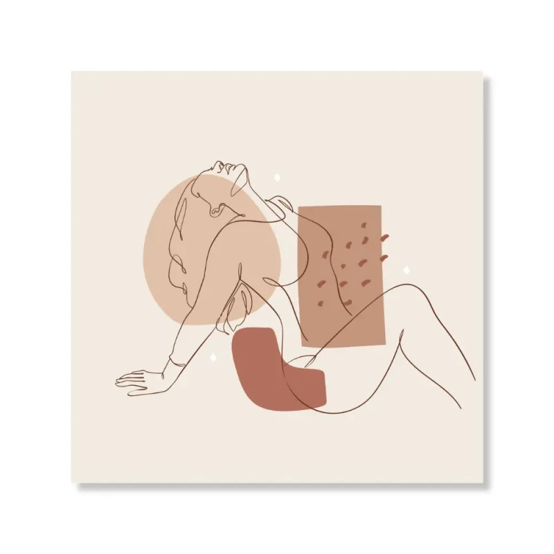 Minimalist Woman Line Art Canvas Minimalist Woman Line Art
