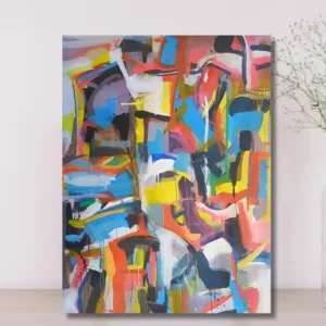 Modern abstract wall art trending in Kenyan homes