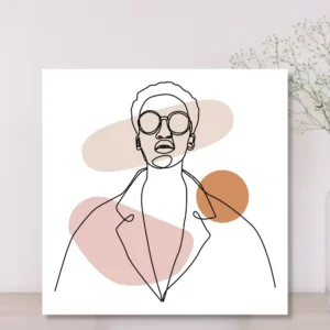 Stylish Minimalist Canvas Print - Sunglass Fashion Icon
