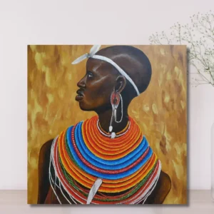 Maasai wall art canvas print popular in Kenya