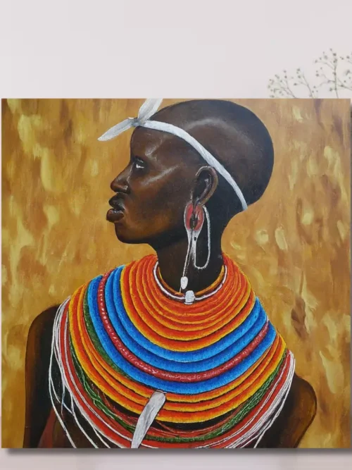 Traditional Maasai Woman Canvas Print