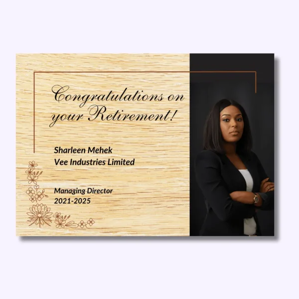 Retirement Cards with Company Logo