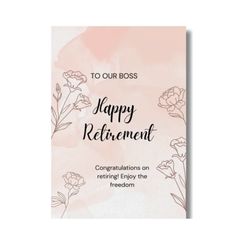 Bulk Retirement Cards