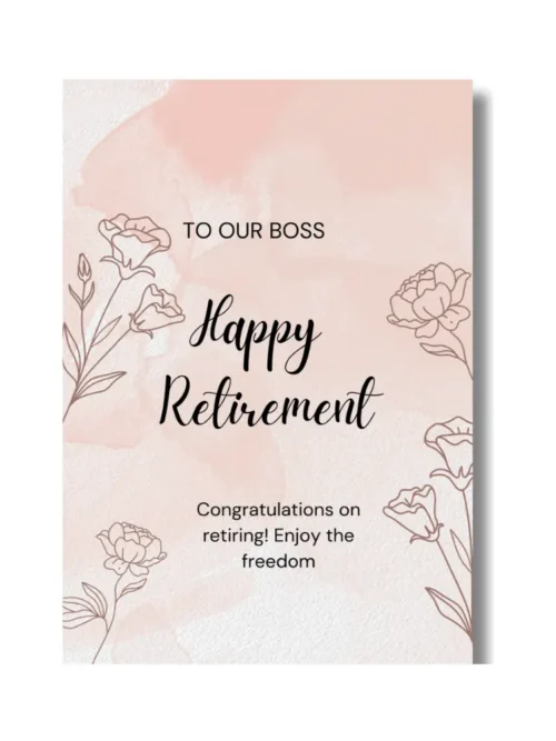 Bulk Retirement Cards