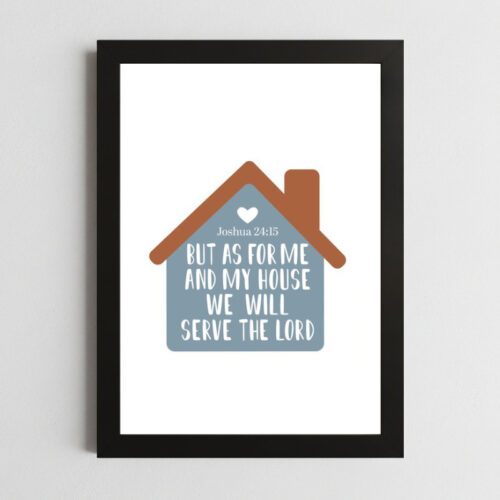 Joshua 24:15 Wall Art Kenya – Framed Christian Faith & Choice