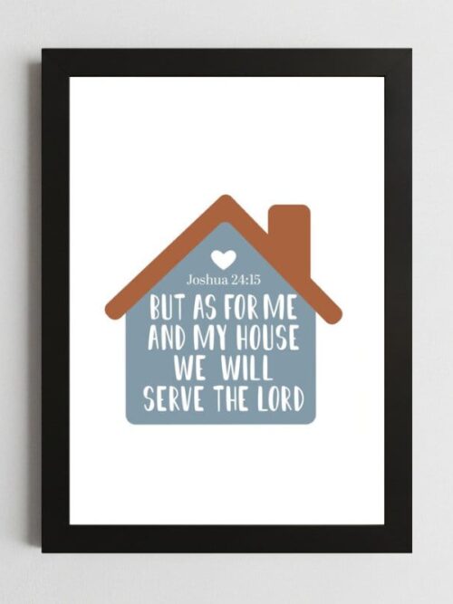 Joshua 24:15 Wall Art Kenya – Framed Christian Faith & Choice