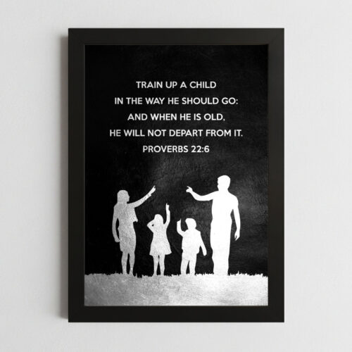 Proverbs 22:6 Faith Wall Art Kenya – Framed Christian Parenting & Guidance