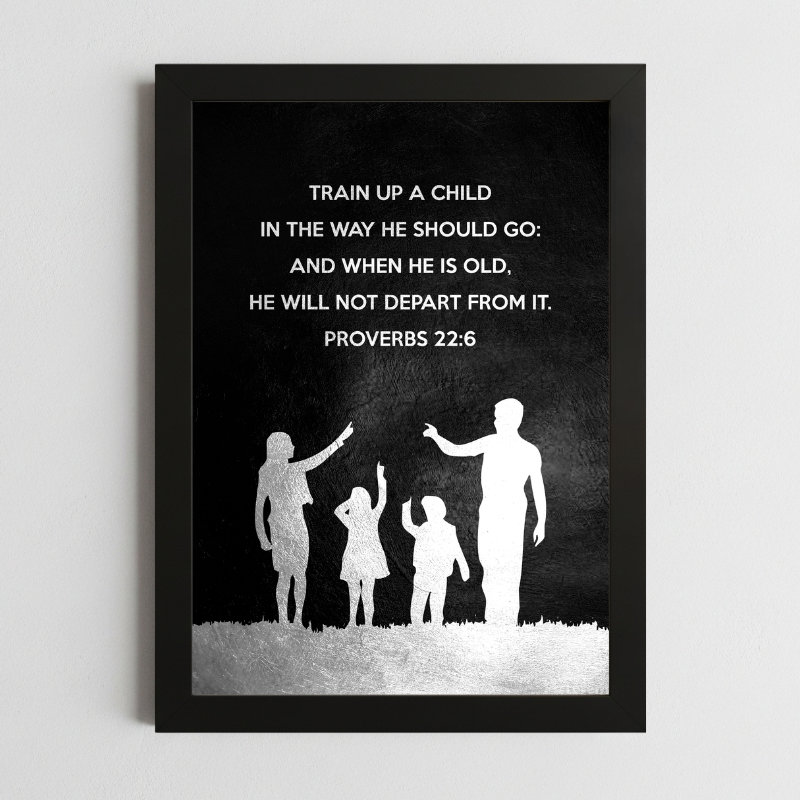 Proverbs 22:6 Faith Wall Art Kenya – Framed Christian Parenting & Guidance