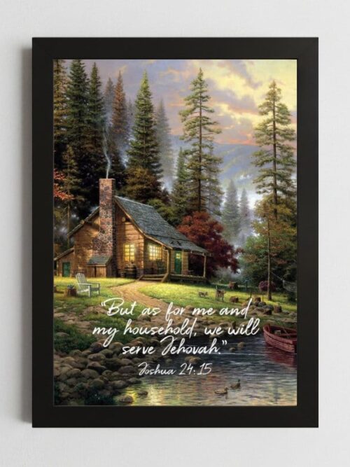 Joshua 24:15 Family Wall Art Kenya – Framed Christian Home Commitment