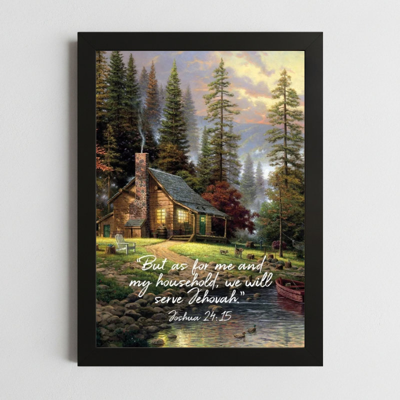 Joshua 24:15 Family Wall Art Kenya – Framed Christian Home Commitment