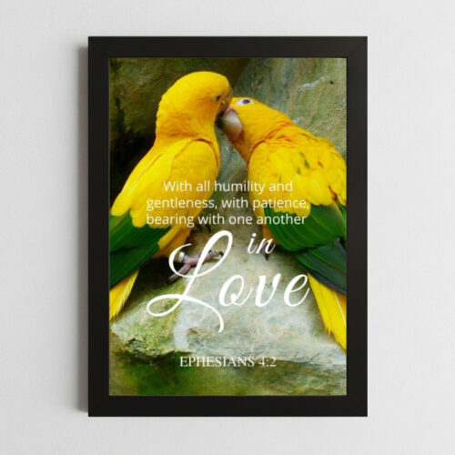 Bible Verse Wall Art Mockup_127 Ephesians 4:2 Wall Art Kenya – Framed Christian Humility & Patience