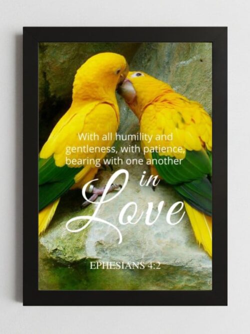 Ephesians 4:2 Wall Art Kenya – Framed Christian Humility & Patience