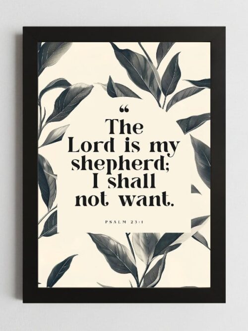 Psalms 23:1-3 Shepherd Wall Art