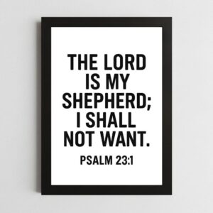 Psalms 23:1-3 Devotional Wall Art