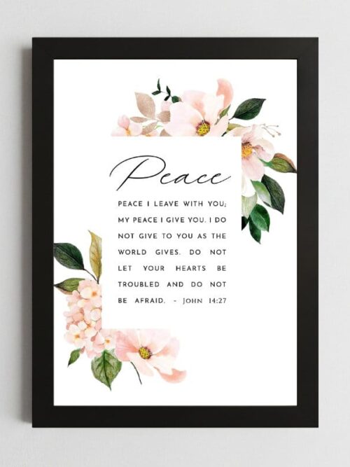 John 14:27 Peace Wall Art