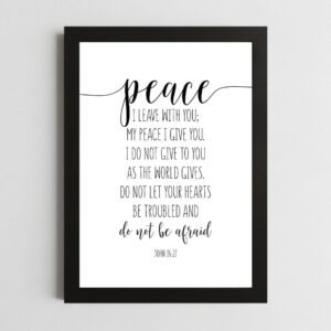 John 14:27 Devotional Wall Art