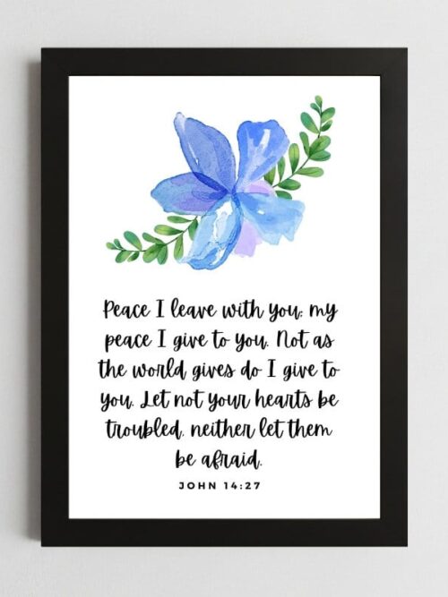 John 14:27 Comfort Wall Art