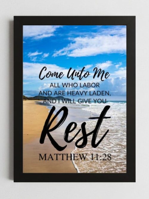 Matthew 11:28 Wall Art