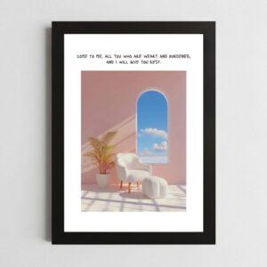 Matthew 11:28 Christian Wall Art