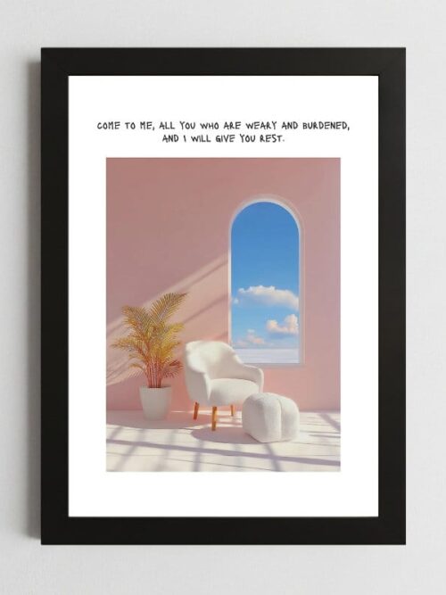 Matthew 11:28 Christian Wall Art