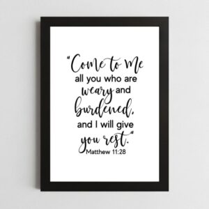 He Gives Rest – Matthew 11:28 Print