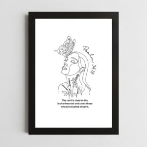 Psalms 34:18 Wall Art
