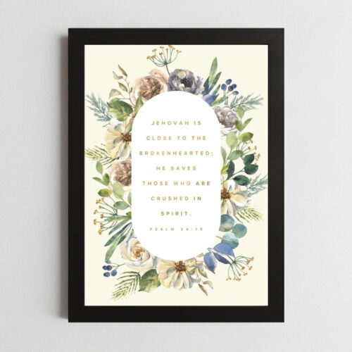 Psalms 34:18 Scripture Wall Art