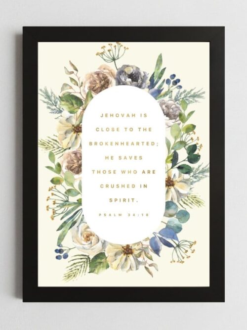 Psalms 34:18 Scripture Wall Art