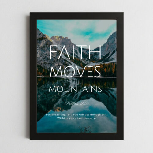 Matthew 11:20 Wall Art – Framed Christian Scripture Print