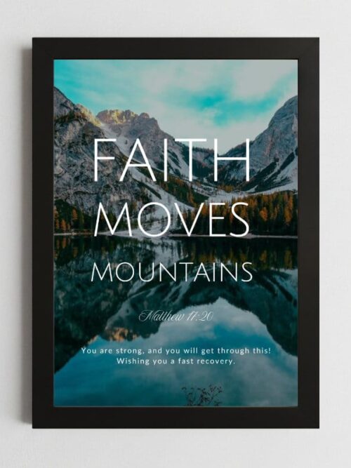 Matthew 11:20 Wall Art – Framed Christian Scripture Print