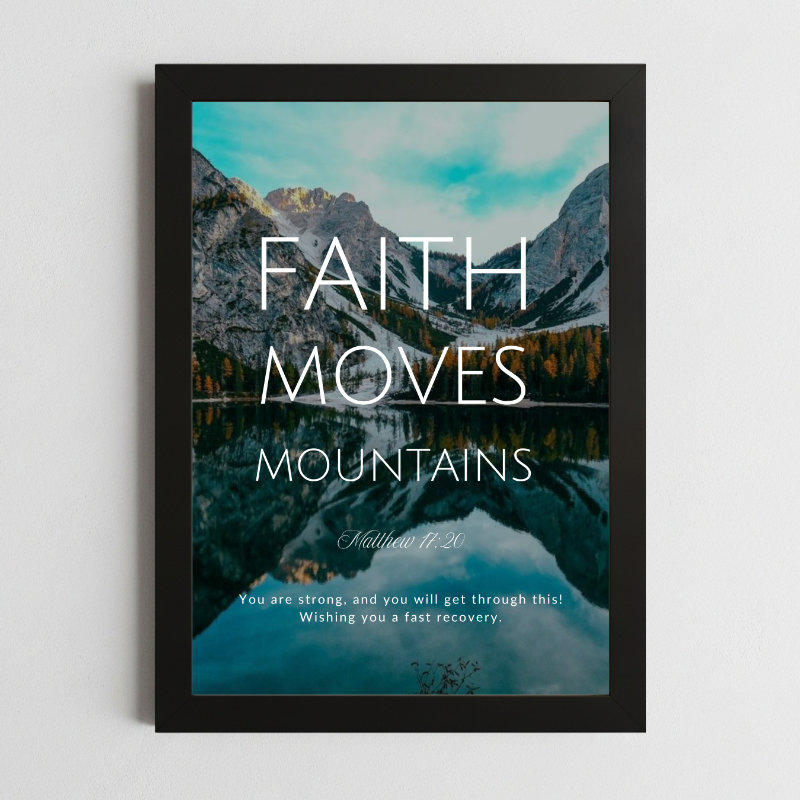 Matthew 11:20 Wall Art – Framed Christian Scripture Print