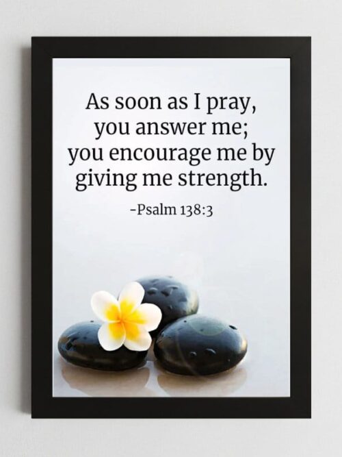 Bible Verse Wall Art Mockup_48 Psalms 138:3 Wall Art – Framed Christian Strength & Encouragement