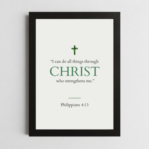 Philippians 4:13 Wall Art – Inspirational Christian ScriptureFramed Kenya